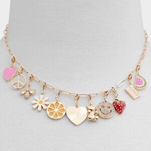 Citrus Colorful Charm Necklace